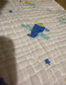 全棉时代 婴儿浴巾 新生儿童6层水洗纱布浴巾宝宝纯棉 狮子飞机蓝95*95cm 实拍图