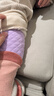 红豆居家（Hodohome）儿童保暖内衣女童半高领纯棉三层夹棉加厚空气层秋衣秋裤206紫130 实拍图