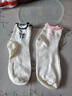 【单双低至1.29】袜子女中筒袜木耳边蝴蝶结点子纱可爱百搭堆堆袜 颜色随机 1双 实拍图