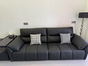 林氏家居真皮沙发客厅轻奢高级感2025新款钢琴键沙发头层牛皮家具PS060 2.45m|黑茶色|加厚头层牛皮 实拍图