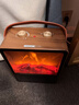 WeWarm【UV除菌99.9%】壁炉取暖器家用暖风机仿真炭火电暖器室内外大面积速热冷暖风机轻音节能1908NUV 实拍图