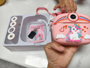 活石拍立得儿童照相机7-14岁女孩生日礼物可拍照直接出打印照片彩色10 粉【彩色打印5卷+128G+全包胶套+背带+精美礼盒】 彩笔+5色打印500张儿童新年礼物给女生 实拍图