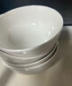 洁雅杰陶瓷碗中式白瓷小碗家用4.5英寸米饭碗喝汤碗面碗套装10只装 实拍图