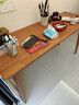 家逸全实木双人书桌长条桌子靠墙窄桌书房学习桌写字桌卧室办公电脑桌 实拍图