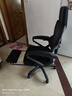 朗域轩品人体工学电竞椅人工力学座椅久坐护腰宿舍游戏电脑椅子可躺写字椅 【升级四向腰托】骁骑黑丨乳胶-3级气杆-脚踏-逍遥 120-155度(含) 联动扶手 四向腰托 实拍图