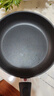 巴拉利尼（BALLARINI）不粘锅电磁炉燃气灶通用深煎锅钛金平底锅牛排烤肉锅威尼斯黑28cm 实拍图