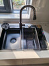 JOMOW5.0加厚厨房水槽大单槽304不锈钢洗菜盆一体盆压纹集渣盆 顶配75*45【5.0厚隔渣双重过滤】 实拍图