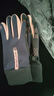 手套女秋冬季运动保暖加绒加厚手套防水骑行防风防寒开车防滑触屏 女士德绒防水竖标指尖开口灰色 均码 实拍图