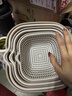 双层洗菜盆沥水篮水果盘吐骨碟客厅家用厨房洗水果篮子 沥水篮【大+中+小6件套】 实拍图
