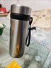 苏泊尔（SUPOR）保温杯316L不锈钢水杯男女士大容量杯子车载户外便携泡茶杯 【316L不锈钢】钢本色 550ml 实拍图