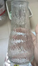 玻璃花瓶透明植物插花瓶水培容器大花瓶装饰客厅摆件 透明水波纹（17*5.5*8） 1个装 实拍图