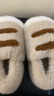 名创优品（MINISO）萌趣熊爪棉鞋加绒加厚可爱可外穿居家棉鞋 卡其（棉鞋款） 38-39 实拍图