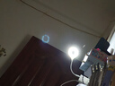 智能语音小夜灯声控灯小台灯便携氛围拍照LED卧室宿舍床头节能灯 USB插口即插即用 白色折叠语音灯【1个装】 实拍图
