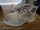 苏系男士马丁靴男款2025秋冬季新款透气高帮工装男靴英伦风真皮雪地靴 卡其色【二层猪皮高品质】 42 男码（尺码偏大建议小一码） 实拍图