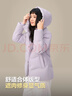 波司登（BOSIDENG）冬羽绒服女士时尚商务宽松休闲加厚90绒连帽百搭舒适外套 淡丁香紫6113 S 160/84A 体重约100-110斤 实拍图