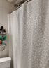 美居客 浴帘 PEVA浴室帘 免打孔浴帘布卫生间隔断帘180*180CM米兰鹅卵石 实拍图