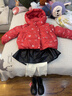 巴拉巴拉童装儿童羽绒服女童2025新款春装红色拜年服甜美外套大童新年衣服 实拍图