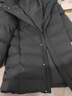 京东京造羽绒服男鸭绒加厚防寒工装面包服防泼水冬季外套中长款 黑色 XL 实拍图