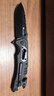 汉道户外刀折叠刀户外生存刀露营防身刀高硬度锋利小刀步兵折刀黑色 实拍图