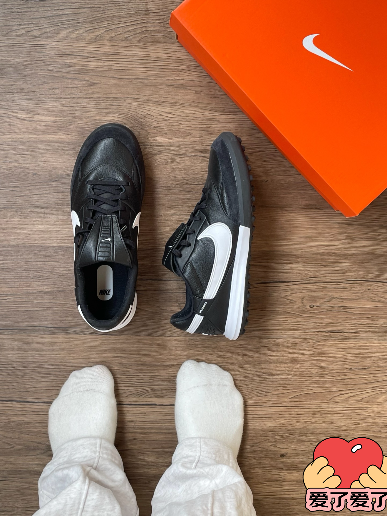 耐克（NIKE）男子足球鞋传奇PREMIER 3 TF碎钉运动鞋 HM0283-001 黑 42 实拍图