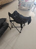 贤特休闲折叠钓鱼椅子带靠背便携式垂钓椅画画美术写生凳渔具用品 黑色月亮椅 实拍图