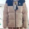 骆驼（CAMEL）小太阳户外羽绒服秋冬新款男女加厚白鸭绒保暖外套面包服 【自发热】白玉粉/幻影黑，A33CAPN163E 男女 S 实拍图