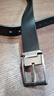 京东京造针扣男士皮带 真皮牛皮腰带自动扣生日新年礼物新款自营 110cm黑 实拍图