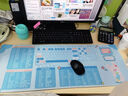 索能（SUONENG） 鼠标垫超大护手腕女生快捷键大全键盘手托电脑桌垫电竞桌面延长板电脑周边订做定制 拒绝拖延写字兔 尺寸300x800mm厚度3mm 实拍图