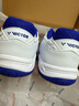 威克多（VICTOR）胜利专业羽毛球鞋男女训练比赛运动鞋宽楦减震透气防滑耐磨9200td 【王小羽同款】P9200TD-AB/白蓝 41 实拍图
