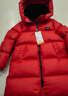 保姆鹅 儿童羽绒服长款巨厚高充绒防风保暖中大童宝宝冬装外套[NM2537] 中国红 150 实拍图