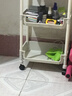 京东物流 书架推车式置物架移动落地储物架简易多层收纳架 3层 【带轮】容量升级 【稳固不晃】 实拍图