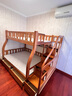临稚胡桃木 儿童上下床实木高低床双层床上下铺床两层木床子母床 梯柜款 上铺宽1.3米下铺宽1.5米 实拍图