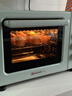 海氏（Hauswirt）C40三代电烤箱家用烘焙多功能发酵一体机食品级搪瓷内胆智能菜单情人节礼物 湖水绿 40L 实拍图