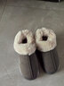 朴西棉拖鞋女士冬季包跟室内家居保暖厚底月子棉鞋女款外穿秋冬季 深灰 均码 (265mm) 适合41-42 实拍图