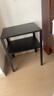宜家（IKEA）KNARREVIK科纳列维克收纳床边桌家用落地搁架床头置物架 黑色 实拍图