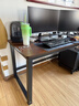超·奈（CHAONAI）【顺丰到家】电脑桌家用台式简约办公卧室小户型学习桌简易书桌子 【单桌25MM厚桌面】黑架+古橡木 长140CM宽70CM高75CM 实拍图