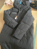 雪中飞秋冬新款时尚休闲舒适廓形男士“H”版型印花立领连帽羽绒服男 黑色|8056 M /170/92A 实拍图