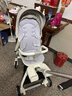 SMARTSTROLLER遛娃神器婴儿推车可坐可躺轻便折叠双向高景观0-6岁用宝宝溜娃车 月光灰(铝合金车架+3D舒适透气) 实拍图