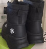 雪中飞雪地靴男女款冬季加绒保暖东北加厚旋钮扣外穿大棉鞋 炫酷黑 38 实拍图
