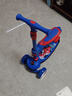 迪士尼（Disney）儿童滑板车3-6-12岁可坐二合一划板车闪轮男女童玩具车漫威蜘蛛侠 实拍图