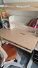 京东京造沐光桌100w护眼大路灯儿童学习桌书桌椅套装升降学生写字桌1.2m棕 实拍图