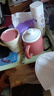 传旗水杯陶瓷马克杯咖啡杯带勺盖杯子茶杯男女陶瓷杯 藕粉色 450ml  实拍图
