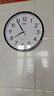 康巴丝（Compas）挂钟客厅 静音走时简约石英钟表挂墙时钟 c2855 黑色 26cm直径 实拍图