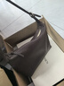 裘真新年礼物【明星推荐】经典hobo包植鞣牛皮腋下通勤休闲饺子女包 咖啡色-小号 小包/大包 实拍图