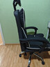 锦汐电脑椅办公椅子电竞椅家用人体工学椅老板椅主播靠背椅皮革转椅 黑色+4级杆+乳胶【二代升级】 实拍图