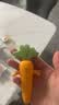 蒂乐婴儿防惊跳手握圈硅胶胡萝卜手摇铃玩具可牙咬胶入口宝宝安抚 胡萝卜+大葱头+毛毛虫（赠收纳盒） 实拍图