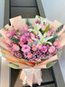 艾斯维娜鲜花速递向日葵混搭花束生日礼物全国同城配送 绣球粉玫瑰大花束 实拍图
