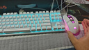 惠普（HP）GK200机械键盘有线办公游戏键盘 20种背光灯效 87键电竞键盘鼠标套装电脑外设键鼠 皎月白【键鼠套装-青轴】 实拍图
