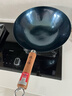 臻三环章丘铁锅炒锅手工锻打铁锅无涂层不易粘锅炒菜锅厨房好物一环轻音 加深款古法烤蓝 34cm 实拍图