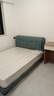 惠寻 京东自有品牌 床现代风单人床1.5米床大床1.8米x2米双人床床主卧 床+20cm弹簧床垫 【浅蓝】1.5米x2米(框架结构) 实拍图